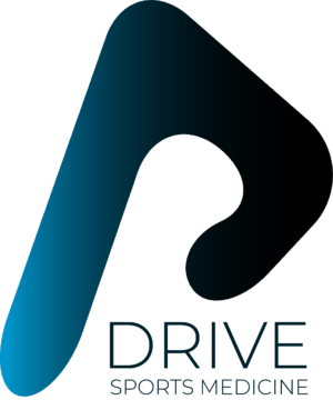 Drive Sports Medicine logo with blue fade
